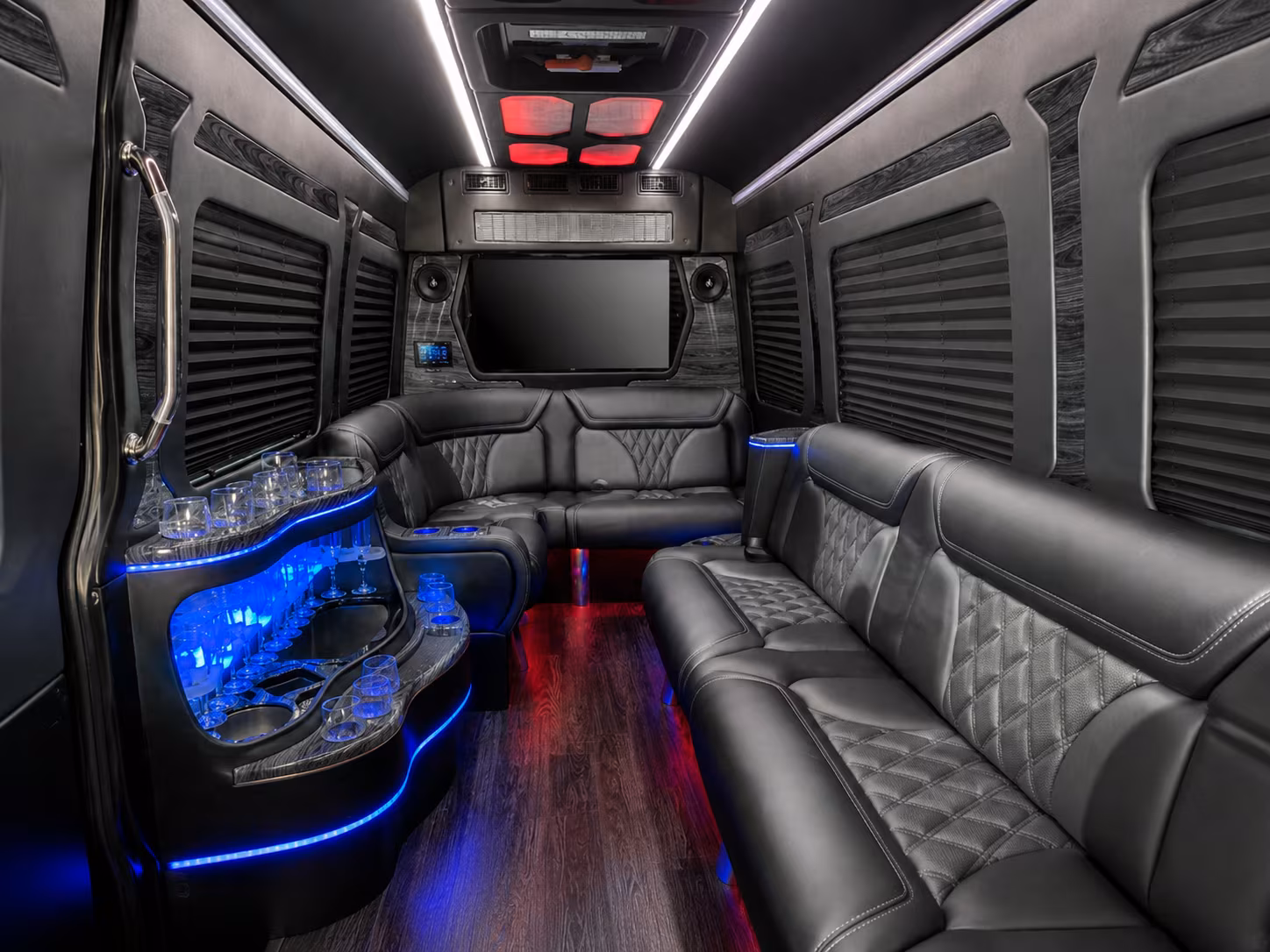 a bridal party sprinter or party bus from your largo hotel to the ceremony