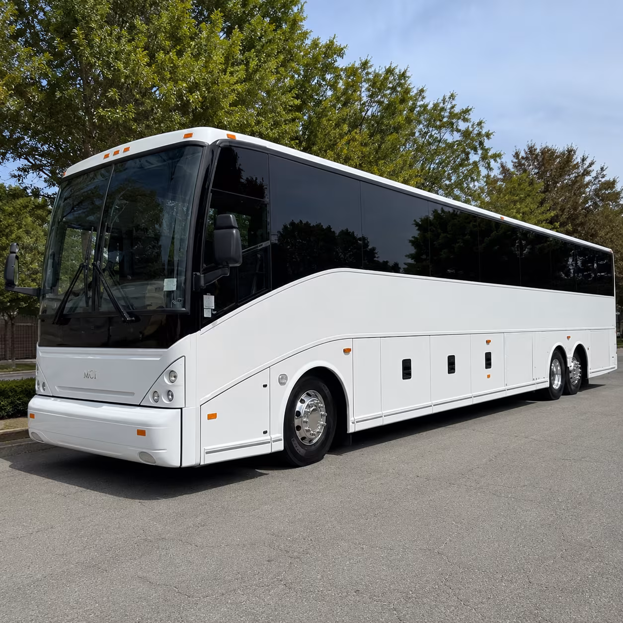 largo charter bus rental exterior
