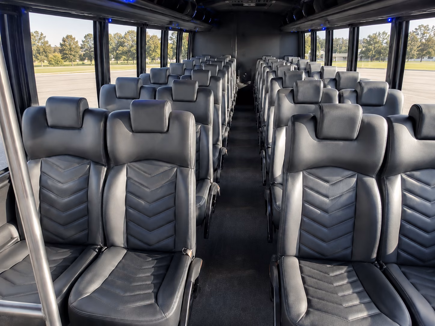largo sporting event transportation onboard seating